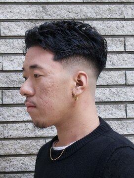 ザバーバー 渋谷(THE BARBER) スキンフェード×パーマ　バーバー/メンズヘア/渋谷バーバー