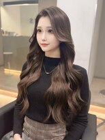 ラピス 福岡天神店(Lapis)&nbsp;アッシュブラウン×エクステ70枚