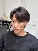フェザー/サーフカール/センターパート/波巻きツイスパ