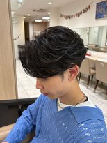 アッシュ 国立店(Ash) センターパート×フェザーパーマ