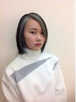 ヘアーミックス ニット(hair mix nitt) 派手カラーボブ