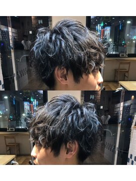 ネイビー(NAVY) NAVY恭平☆ハーフスパイラルパーマ×ツーブロックマッシュ☆