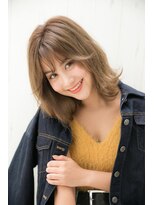 オレンジクラッカー(Orange Cracker)&nbsp;★伸ばしかけにオススメ！外ハネゆるふわミディ★