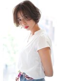 ナチュラル小顔ショート