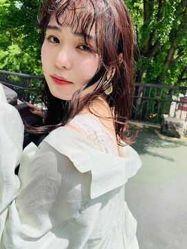 イズ(iss) #前髪パーマ #パーマ #ピンクカラー