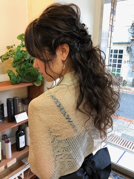ヘアーココカシェット(hair coco cachette) 【cachette/別府/別府市】ハーフアップ