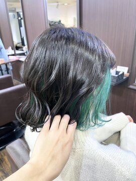 ブロードヘアー(BROAD HAIR) 【BROAD HAIR】インナーアクアグリーン