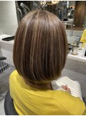 新髪質改善×トリートメント×艶髪×ツヤボブ×ハイライト