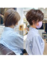 アヴァロン(AVALON)&nbsp;絶壁解消/ひし形/前下がり/大人ショートボブ/30代/40代★猪狩★