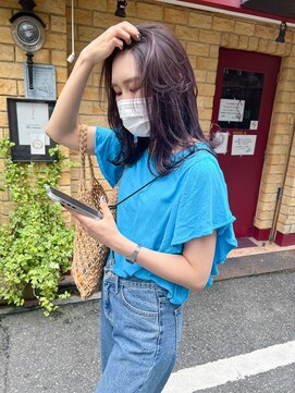 ロチカバイドールヘアー 心斎橋(Rotika by Doll hair) violet brown color ◎