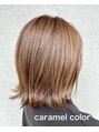 アルカ(arca) 軽めくびれボブ+キャラメルカラー☆