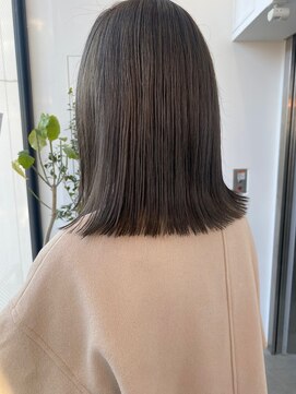 ロンド 表参道店(Lond) オリーブベージュ　ラインカット　髪質改善