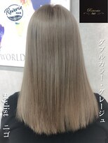 レヴェリーヘア 倉敷店(Reverie hair) #ベージュ #ミルクティーベージュ #ブリーチ #ダブルカラー