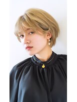 ヴォーチェ フォーヘアー(VOCE for hair)&nbsp;大人かわいい小顔丸みショートボブハイライトマッシュ20代30代