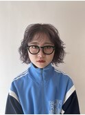 ボブ×コテ巻きアレンジ