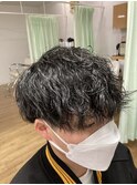 前下がりマッシュ×ツイストスパイラルパーマ