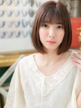 カバーヘア ブリス 川口(COVER HAIR bliss) ★ショコラアッシュ小顔矯正立体カット大人ボブ20代30代40代★9