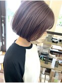 【田辺)ピンク×ミニボブ