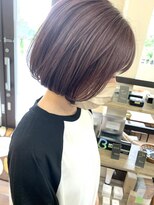 リミットヘアー 大在店(Remit hair) 【田辺)ピンク×ミニボブ