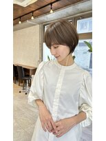 ハルキミナト ジャパン トウキョウ(HARUKI MINATO japan TOKYO)&nbsp;大人丸みショート/前髪あり/30代/40代