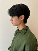 メンズ韓国ヘアー　センターパート/10代20代30代