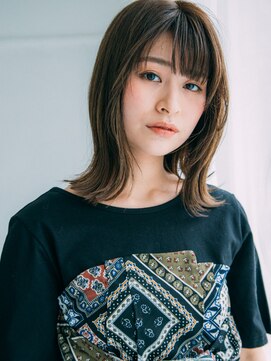 ヘアーメイク ボノ 調布(HAIR MAKE BONO) 外ハネミディ