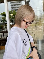 パークサロン(PARK salon)&nbsp;ブロンドベージュ×ボブ