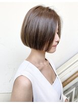 モリオ フロム ロンドン 成増店&nbsp;【morio成増/一戸】前髪なしストレートボブ