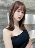憧れ韓国くびれヘア/顔まわりカットレイヤーカット艶髪黒髪