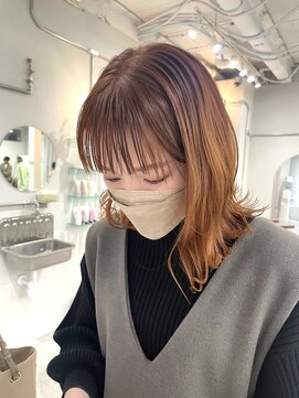 ヘアー アイス カンナ(HAIR ICI Canna) 冬にオススメ/ツヤ髪オレンジベージュカラー