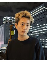 ナンバー アンフィール 渋谷(N° anfeel)&nbsp;【RIKU】@kame_ri_ ブロンドスパイキーショート