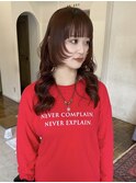 ブリーチなし レッドブラウン 赤カラー