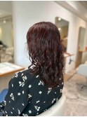 大人可愛い20代30代40代◎カシスブラウンレディースパーマ