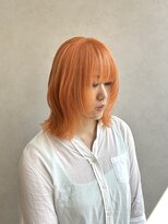 クム 横浜(qumu)&nbsp;【qumu MARIKO】オレンジベージュ×レイヤーカット