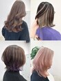 アグ ヘアー ラフィー 篠ノ井店(Agu hair raffy)&nbsp;透明感カラー、デザインカラー、ペール系カラーも大好きです♪