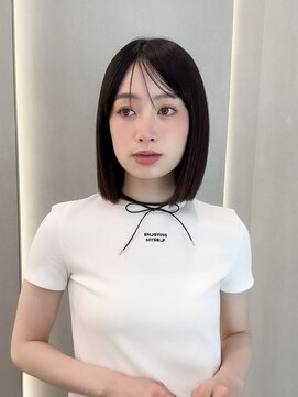 ロンドリゼル 札幌(Lond RiseL) ◯ オリーブグレー/韓国/レイヤーカット/髪質改善/縮毛矯正/札幌