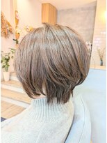 ヘアサロン アンフェール(Hair Salon Amfaire) 小林/抜け感ショートボブ/ベージュ/ショートボブ30代40代50代