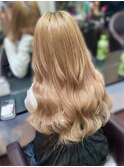 ☆プルエクステでミルクティーベージュロングヘア