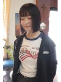 髪質改善トリートメントミニボブ切りっぱなしボブヘイリーボブ