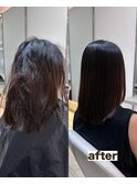 乾かすだけでまとまる地毛風髪質改善ストレート40代50代縮毛矯正