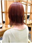 Say.外ハネボブレイヤーピンクベージュローズブラウンイメチェン