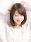 山村/小顔ボブ/ナチュラルボブ/縮毛矯正ボブ/髪質改善銀座