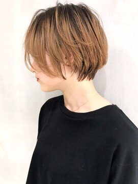 アイティー バイ アルバム 浦和店(IT by ALBUM) 丸みショート_ココアブラウンフリンジウェーブ_ba274712