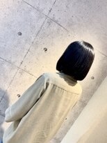 ミリュウ(Milieu)&nbsp;ブルーブラック韓国風重めボブ♪