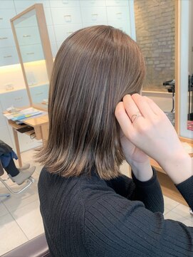 ビーハイブ 一番町店 アヴェダ(BEHIVE) バランスの取りやすいくびれボブ 面長が気になる方にオススメ!