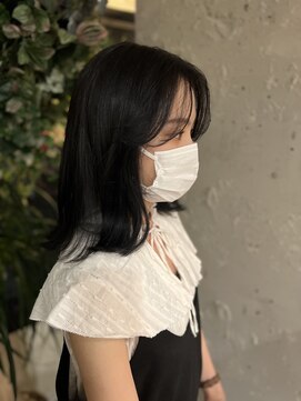 ミューズ(Meuz) ネイビーブラック×顔周りレイヤー