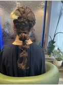 編みおろし ヘアセット