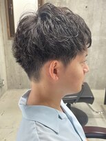 フイ 自由が丘(men's salon Hui)&nbsp;メンズ/アップバング/ツーブロックマッシュ/束感ショート波巻き