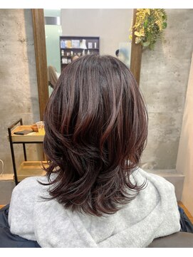 シェルビー 新宿(SHELBe) 小顔×ココアベージュハイライト[新宿/白髪染め/ヘッドスパ]