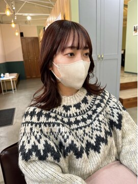 キュオンシア(CUEON. ciea) 切りっぱなし×ピンクカラー